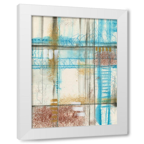 Primary Lineage V White Modern Wood Framed Art Print by Goldberger, Jennifer