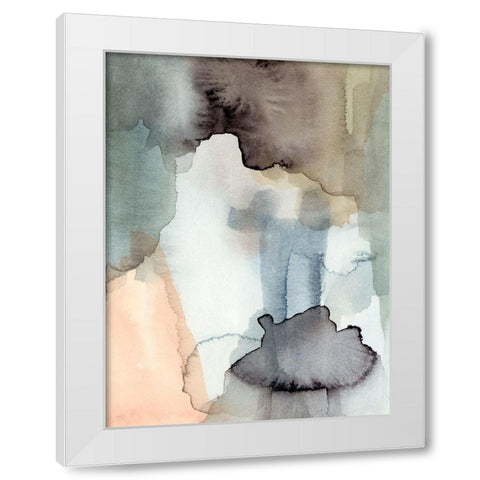 Nectar II White Modern Wood Framed Art Print by Barnes, Victoria