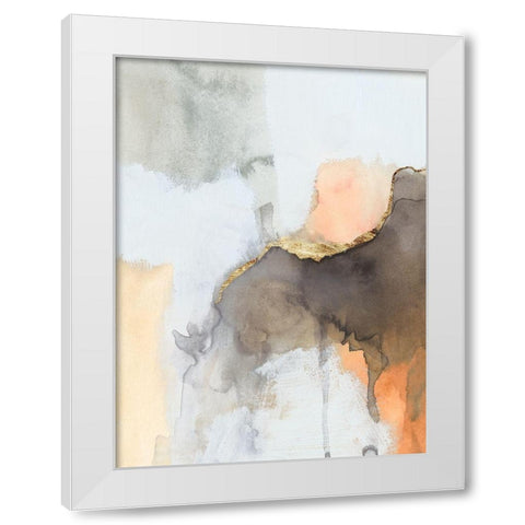 Cusp III White Modern Wood Framed Art Print by Barnes, Victoria