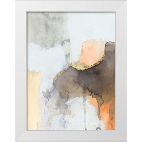 Cusp III White Modern Wood Framed Art Print by Barnes, Victoria