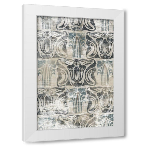 Weathered Deco Panel II White Modern Wood Framed Art Print by Vess, June Erica