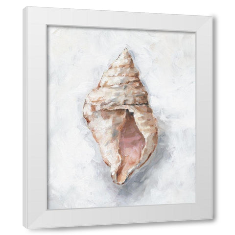 White Shell Study III White Modern Wood Framed Art Print by Harper, Ethan