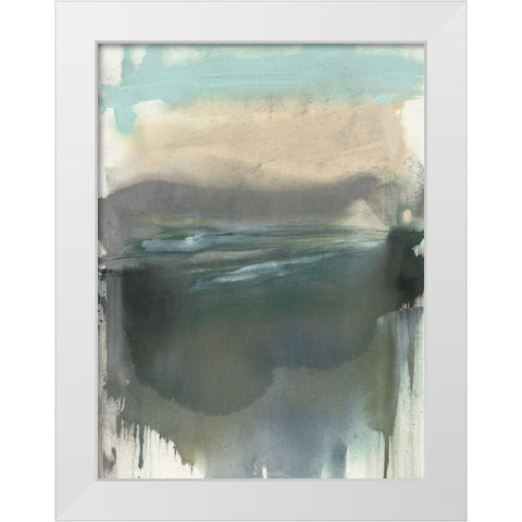 The Light on the Moor I White Modern Wood Framed Art Print by Goldberger, Jennifer