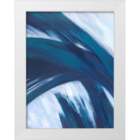 Fronds Kline I White Modern Wood Framed Art Print by Wilkins, Suzanne