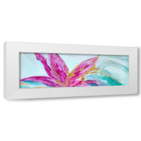 Magenta Colores I White Modern Wood Framed Art Print by Wilkins, Suzanne