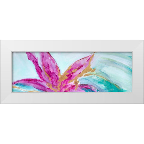Magenta Colores I White Modern Wood Framed Art Print by Wilkins, Suzanne