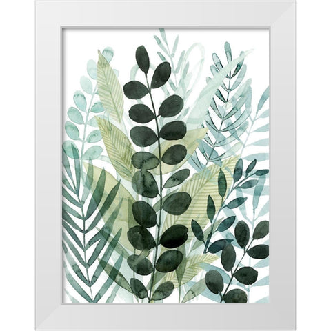 Forest Forage I White Modern Wood Framed Art Print by Popp, Grace