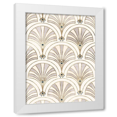 Deco Patterning II White Modern Wood Framed Art Print by Barnes, Victoria