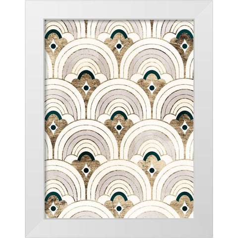 Deco Patterning IV White Modern Wood Framed Art Print by Barnes, Victoria