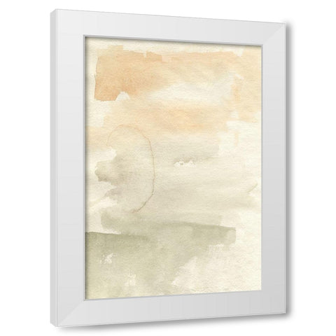 Pastel Gradation I White Modern Wood Framed Art Print by Goldberger, Jennifer