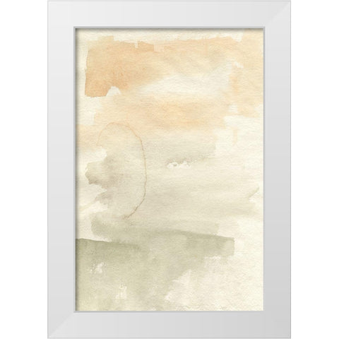 Pastel Gradation I White Modern Wood Framed Art Print by Goldberger, Jennifer