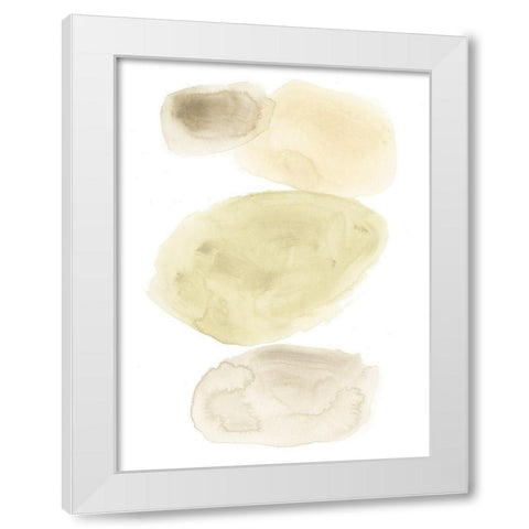 Stone Flow II White Modern Wood Framed Art Print by Vess, June Erica