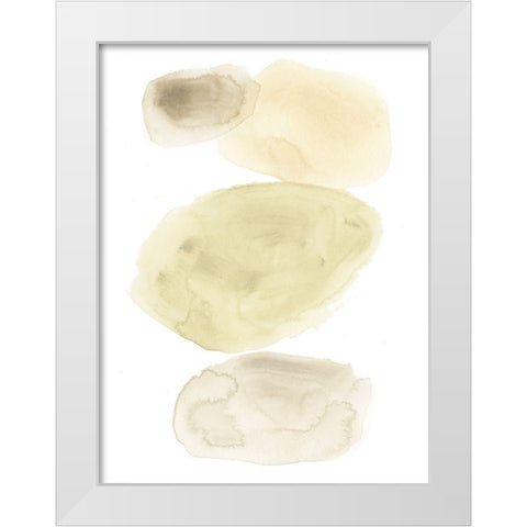 Stone Flow II White Modern Wood Framed Art Print by Vess, June Erica