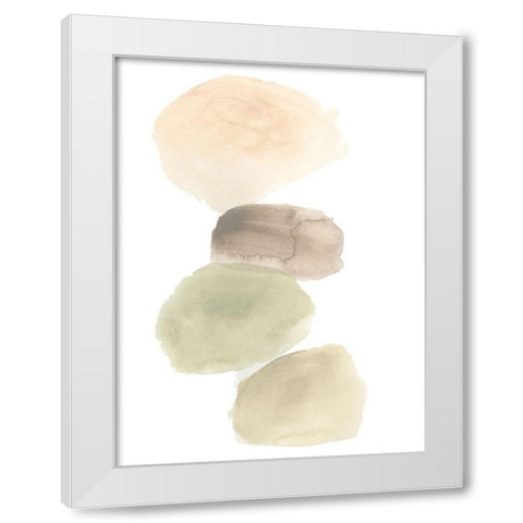 Stone Flow IV White Modern Wood Framed Art Print by Vess, June Erica