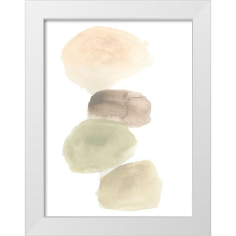 Stone Flow IV White Modern Wood Framed Art Print by Vess, June Erica