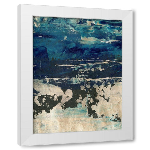 Silver Surf I White Modern Wood Framed Art Print by Harper, Ethan