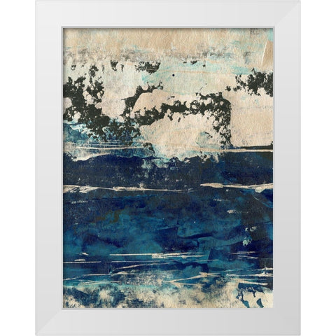 Silver Surf II White Modern Wood Framed Art Print by Harper, Ethan