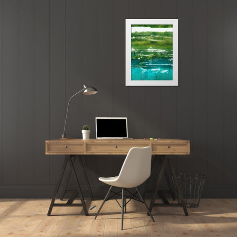 Terra I White Modern Wood Framed Art Print by Harper, Ethan