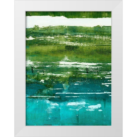 Terra I White Modern Wood Framed Art Print by Harper, Ethan