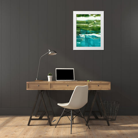 Terra II White Modern Wood Framed Art Print by Harper, Ethan