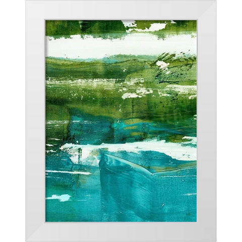 Terra II White Modern Wood Framed Art Print by Harper, Ethan