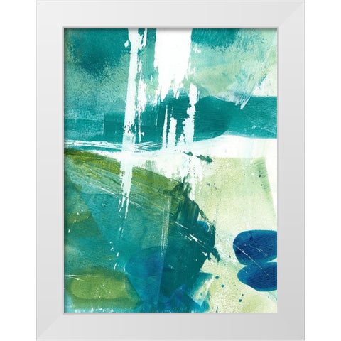 Emerald Mine I White Modern Wood Framed Art Print by Harper, Ethan