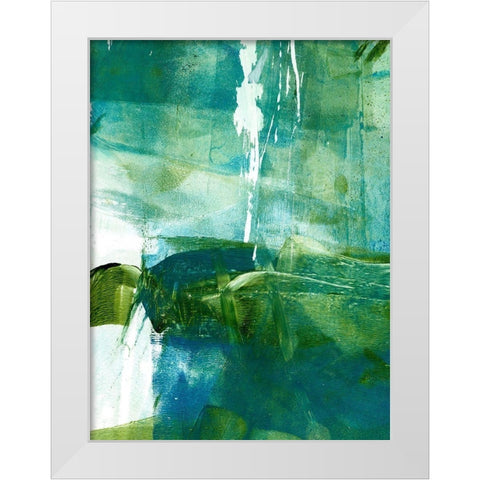 Emerald Mine II White Modern Wood Framed Art Print by Harper, Ethan