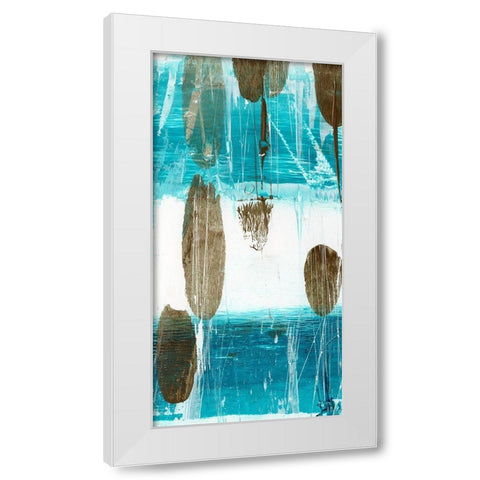 Cattails III White Modern Wood Framed Art Print by Harper, Ethan