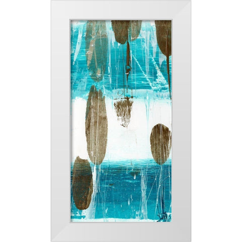 Cattails III White Modern Wood Framed Art Print by Harper, Ethan