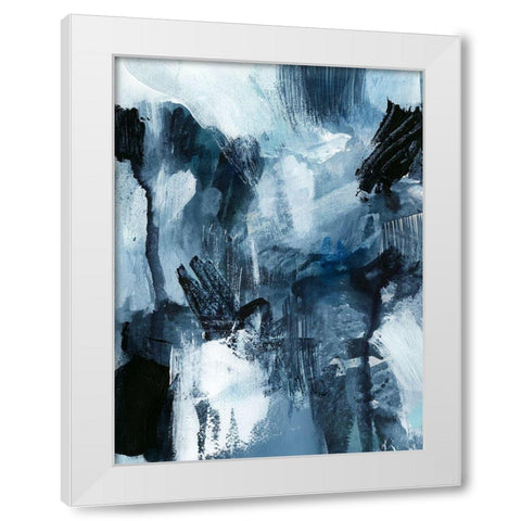 Composition in Blue I White Modern Wood Framed Art Print by Barnes, Victoria