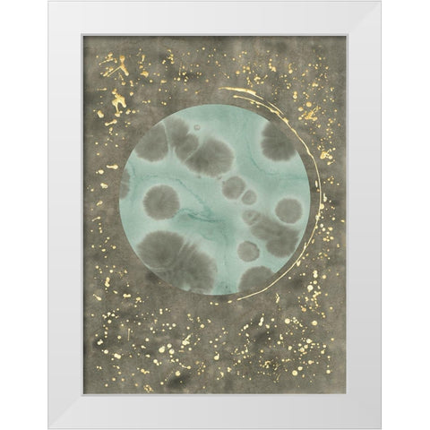 Seafoam Amoeba I White Modern Wood Framed Art Print by Binder, Vanessa