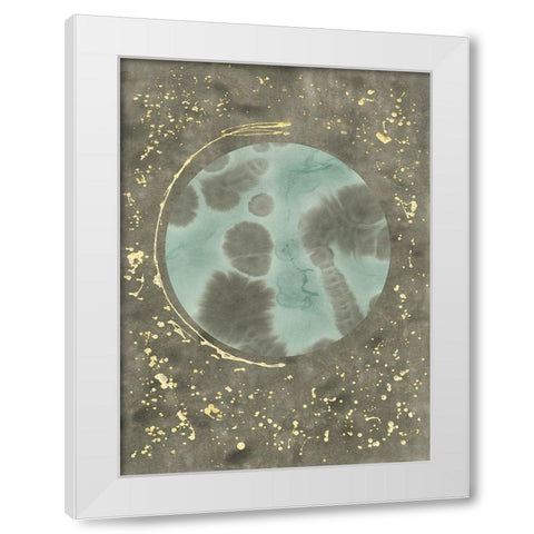 Seafoam Amoeba II White Modern Wood Framed Art Print by Binder, Vanessa