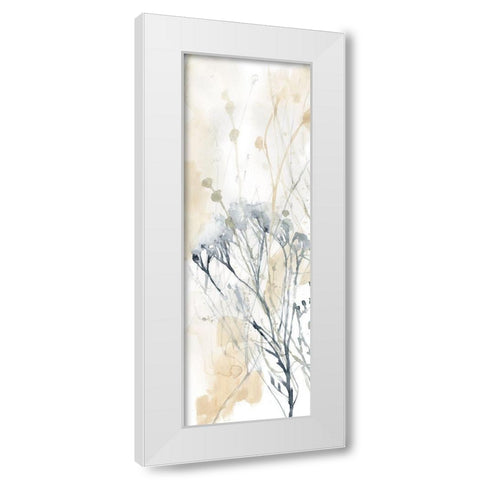 Wildflower Line Contour I White Modern Wood Framed Art Print by Goldberger, Jennifer