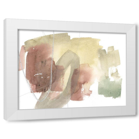 Warm Occurences II White Modern Wood Framed Art Print by Goldberger, Jennifer