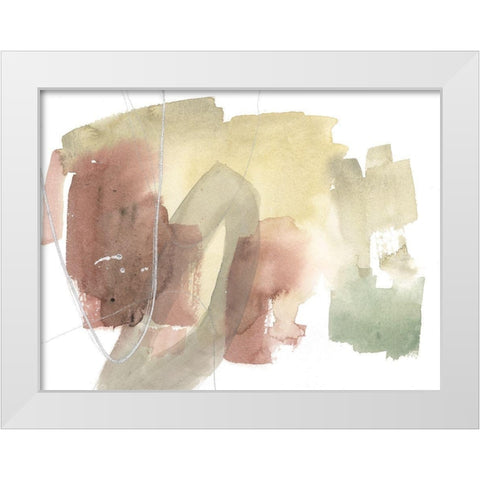 Warm Occurences II White Modern Wood Framed Art Print by Goldberger, Jennifer