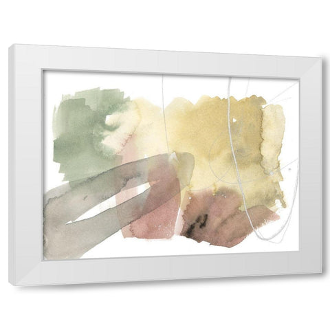 Warm Occurences III White Modern Wood Framed Art Print by Goldberger, Jennifer