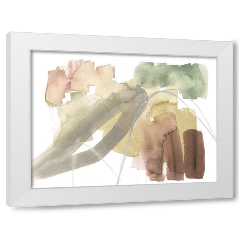 Warm Occurences IV White Modern Wood Framed Art Print by Goldberger, Jennifer