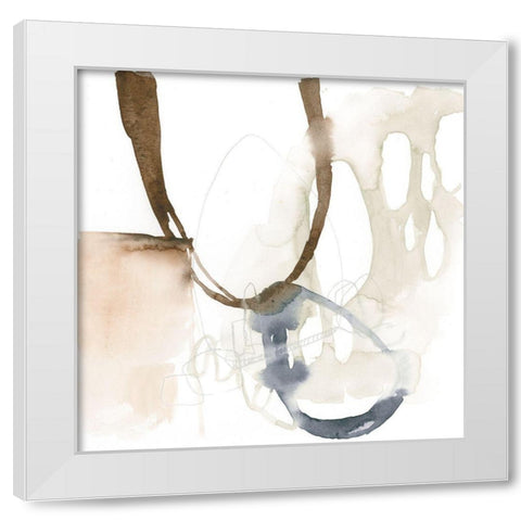 Open Cells I White Modern Wood Framed Art Print by Goldberger, Jennifer