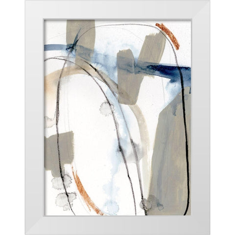 Sabine I White Modern Wood Framed Art Print by Barnes, Victoria