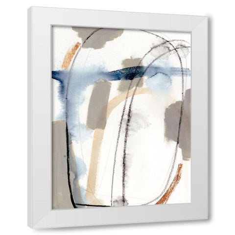 Sabine II White Modern Wood Framed Art Print by Barnes, Victoria