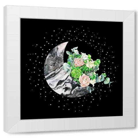 Luna I White Modern Wood Framed Art Print by Wang, Melissa