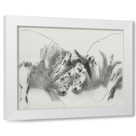 Dust Up I White Modern Wood Framed Art Print by Green, Jacob