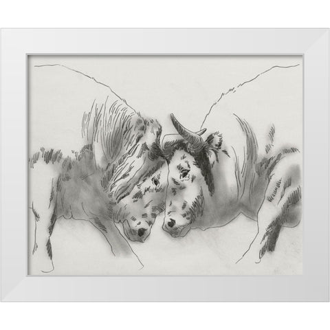 Dust Up I White Modern Wood Framed Art Print by Green, Jacob