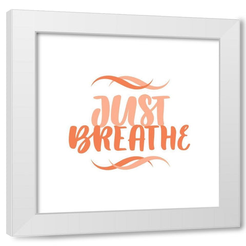 Just Breathe II White Modern Wood Framed Art Print by Popp, Grace