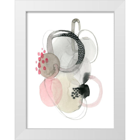 Strawberry Punch I White Modern Wood Framed Art Print by Popp, Grace