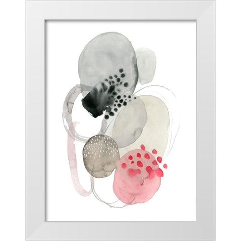 Strawberry Punch II White Modern Wood Framed Art Print by Popp, Grace