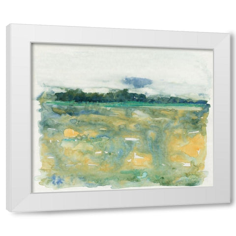 Flowing Landscape II White Modern Wood Framed Art Print by OToole, Tim