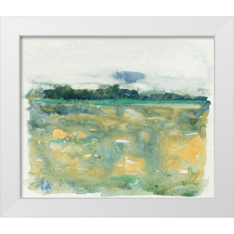 Flowing Landscape II White Modern Wood Framed Art Print by OToole, Tim