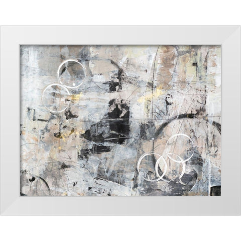 Fraction of Time I White Modern Wood Framed Art Print by OToole, Tim