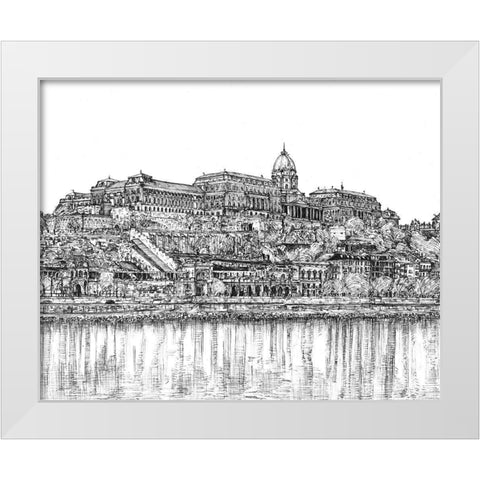 European Vacation in BandW III White Modern Wood Framed Art Print by Wang, Melissa